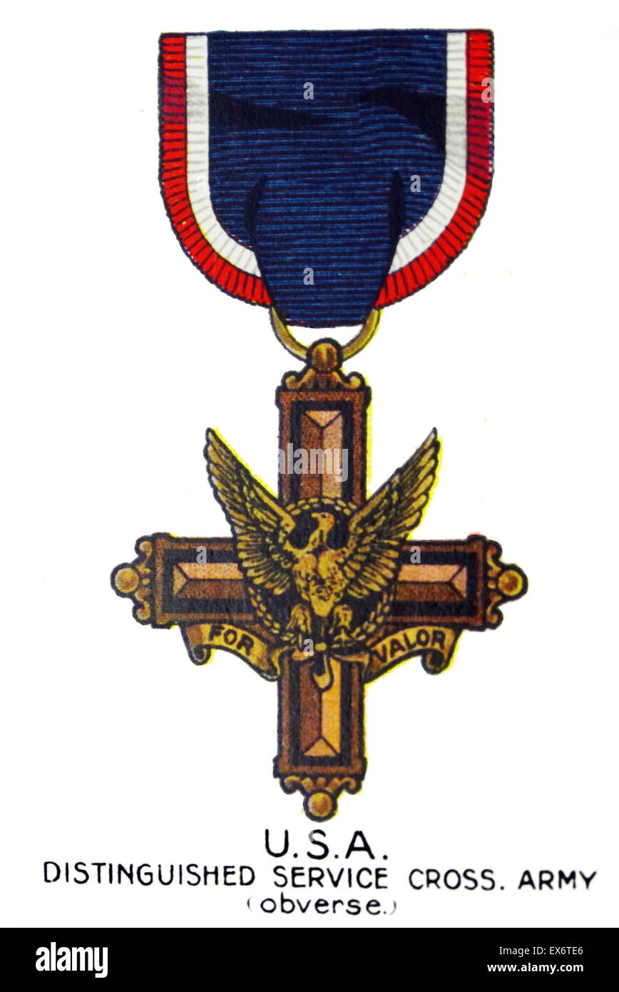 USA-Distinguished Service Cross-Armee (Avers) 1. Weltkrieg. Stockfoto