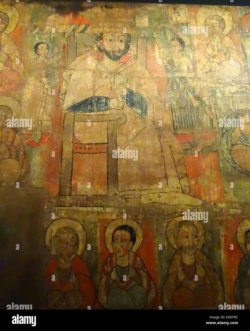 Die vier Könige und Propheten. Christliche Malerei. Aus Äthiopien, Abba Antonios Church. Malerei auf Leinwand. Stockfoto