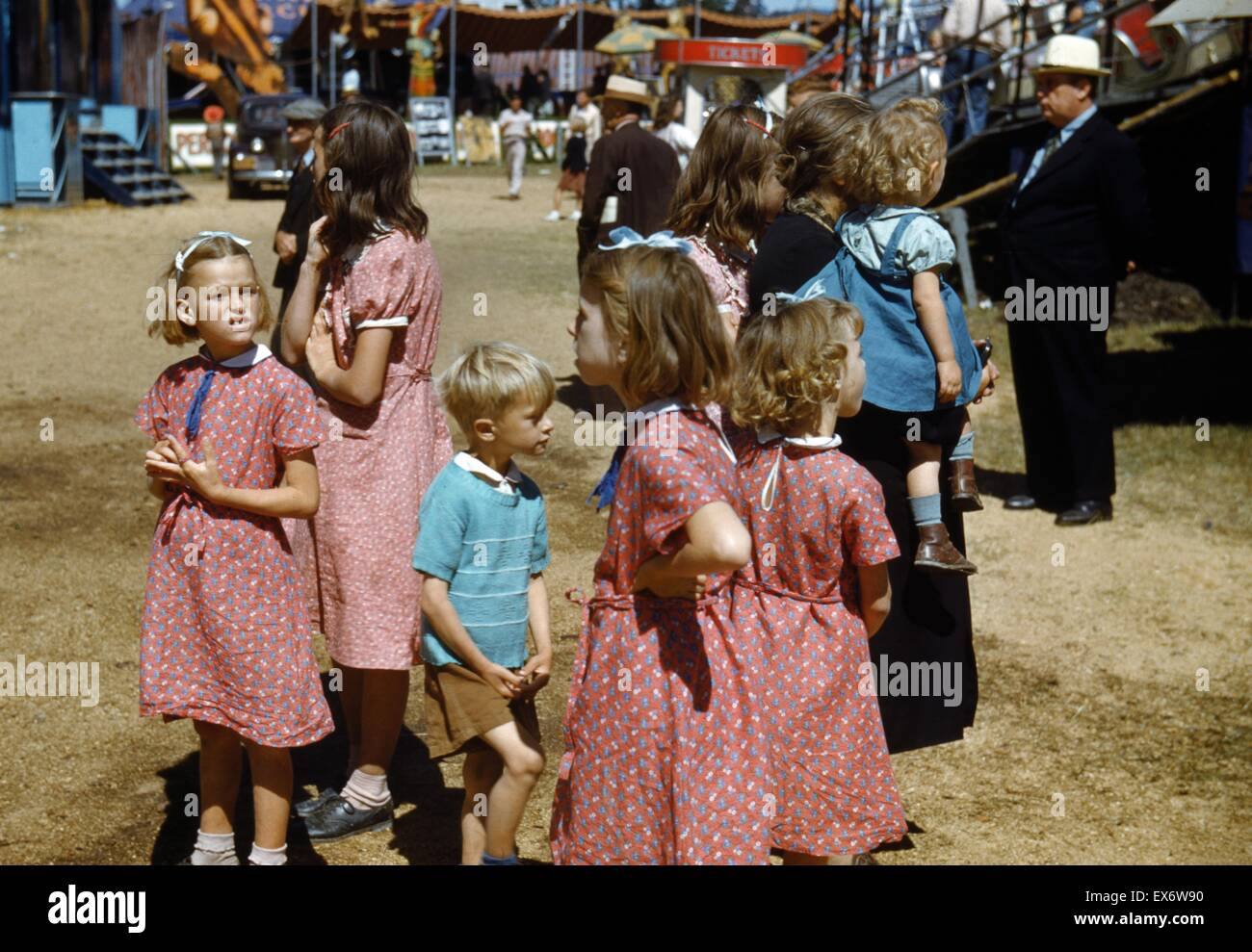 An der Vermont State Fair', Rutland, September 1941 durch Fotograf Jack Delano (1914-1997). Farbe. Stockfoto