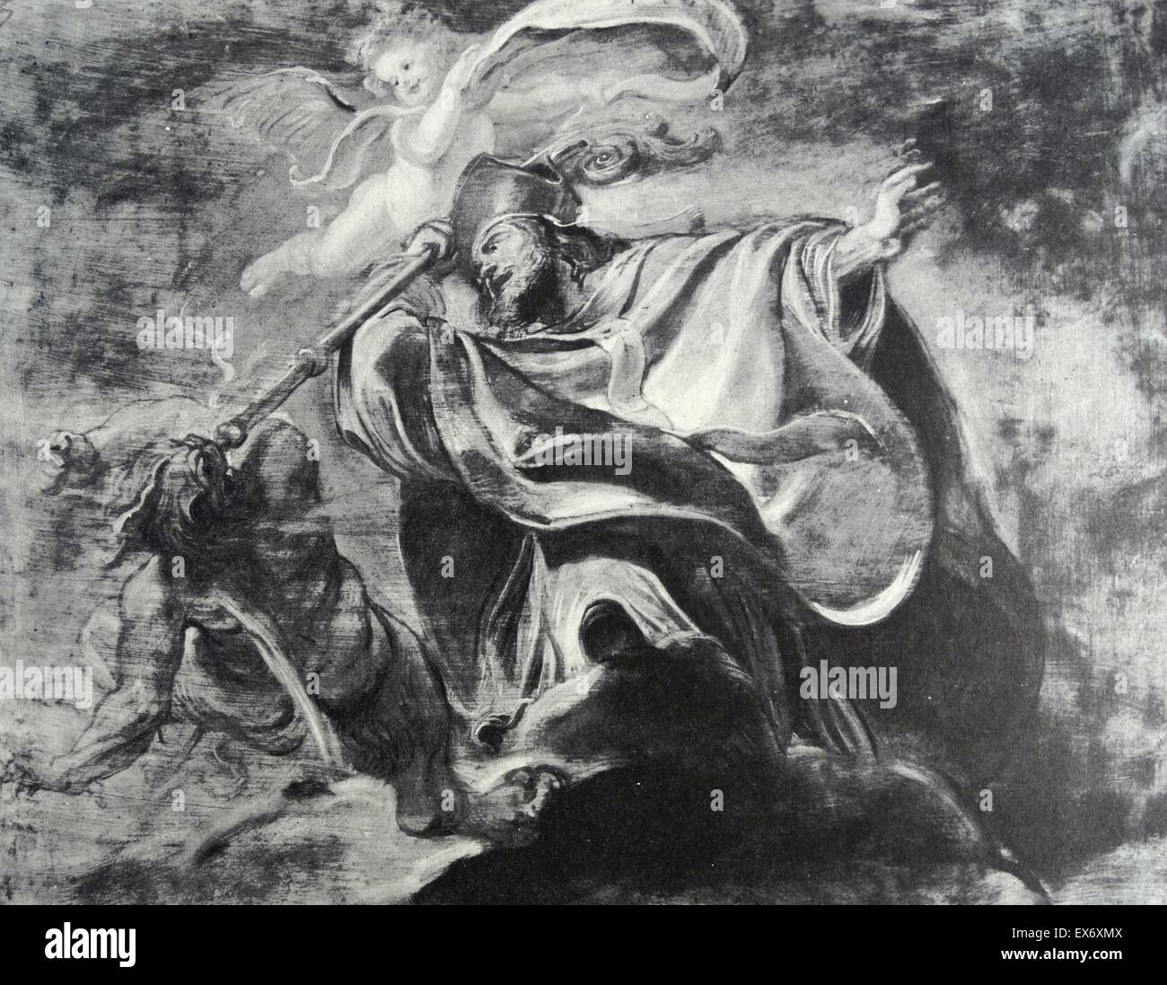 Hl. Gregor von Nazianz, 1620-21; Öl auf Holz von Rubens (1577-1640) Stockfoto