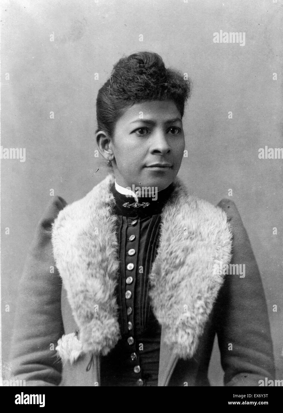 Afrikanische amerikanische Frau, Brustbild, (leicht nach rechts in Richtung). Veröffentlichte 1899 und 1900. Stockfoto