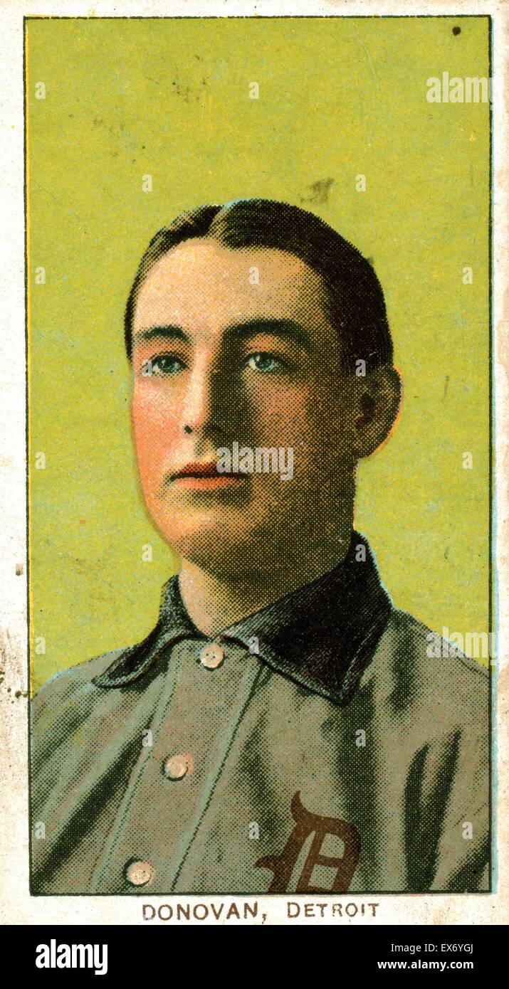 Wild Bill Donovan, Detroit Tigers, Baseball-Karte Porträt. Sponsor: American Tobacco Company. Stockfoto