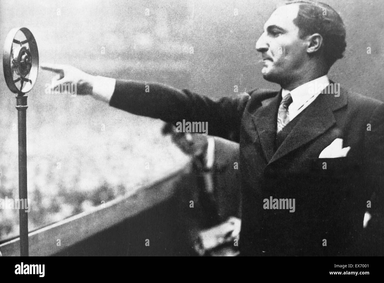 José Antonio Aguirre y Lecube (6. März 1904 – 22. März 1960) war eine wichtige politische Figur des baskischen Nationalismus und der erste Präsident der autonomen Gemeinschaft Baskenland, von 1936 bis 1960. Stockfoto
