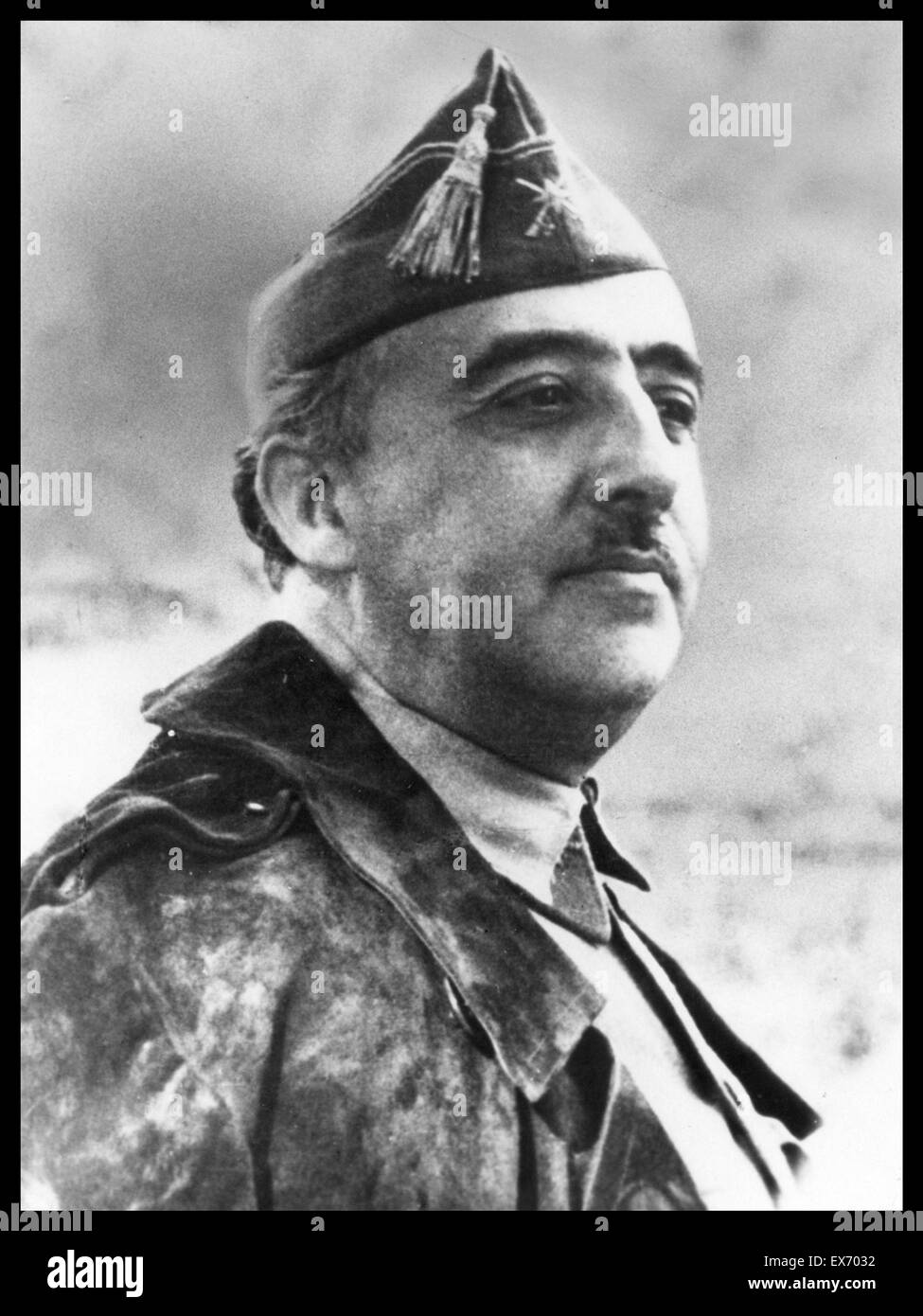 Zukünftige Diktator General Francisco Franco von Spanien, 1936 Stockfoto