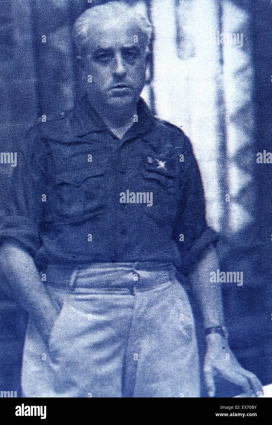 Juan Yagüe y Blanco, 1. Marquis von San Leonardo de Yagüe (1891 – 1952) war ein spanischer Offizier während des spanischen Bürgerkrieges, eines der wichtigsten in der Nationalmannschaft. Er wurde bekannt als "The Butcher von Badajoz", weil er Tausende bestellt k Stockfoto