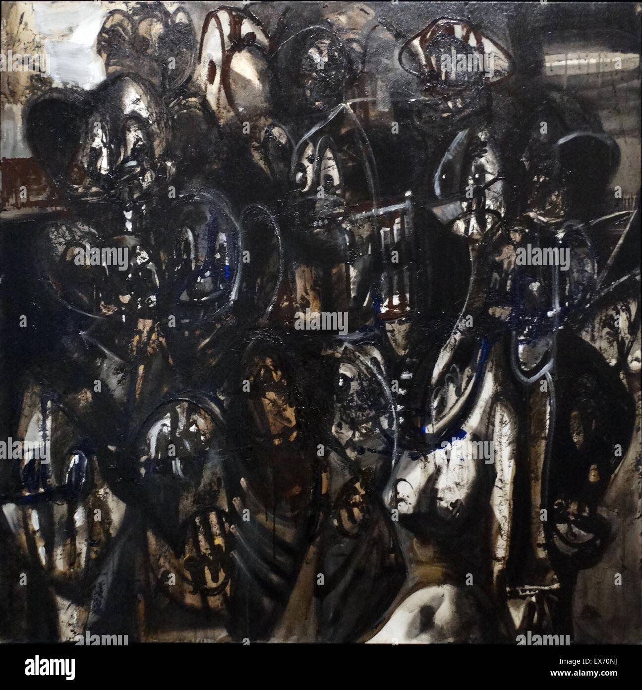 Psychische Staaten des amerikanischen Künstlers George Condo 1957 - 2000. Geboren und arbeitet USA. Ölfarbe auf Leinwand Stockfoto