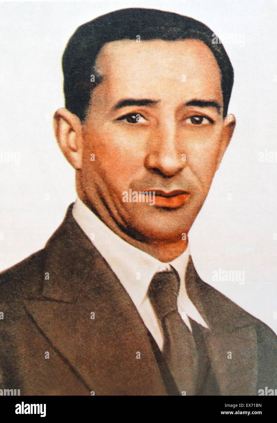 Ángel Pestaña Nuñez (1886 – 11. Dezember 1937) spanischen Anarchosyndikalistischen und späteren syndikalistischen Führer. Stockfoto