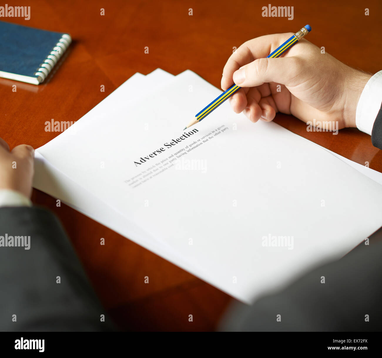 Negative Selektion Definition Zusammensetzung Stockfoto