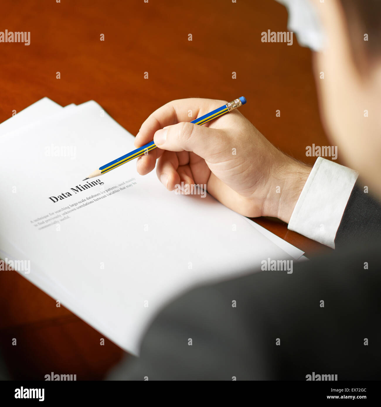 Data Mining Definition Zusammensetzung Stockfoto