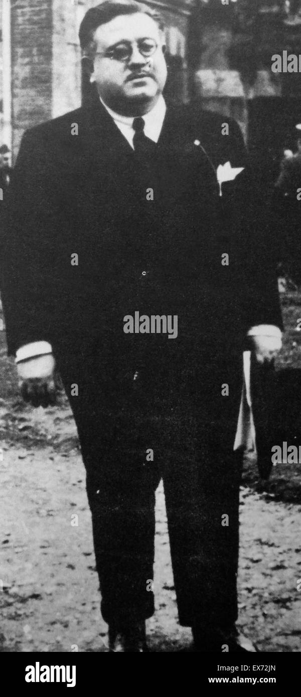 Pedro Sainz Carlos Rodríguez (Madrid, 1897 – 1986) war ein spanischer Politiker, ein Berater von Infante Juan, Graf von Barcelona und einer der wichtigsten Architekten der Herrschaft von Juan Carlos i. von Spanien und spanischer Übergang zur Demokratie. Minister für Bildung Stockfoto