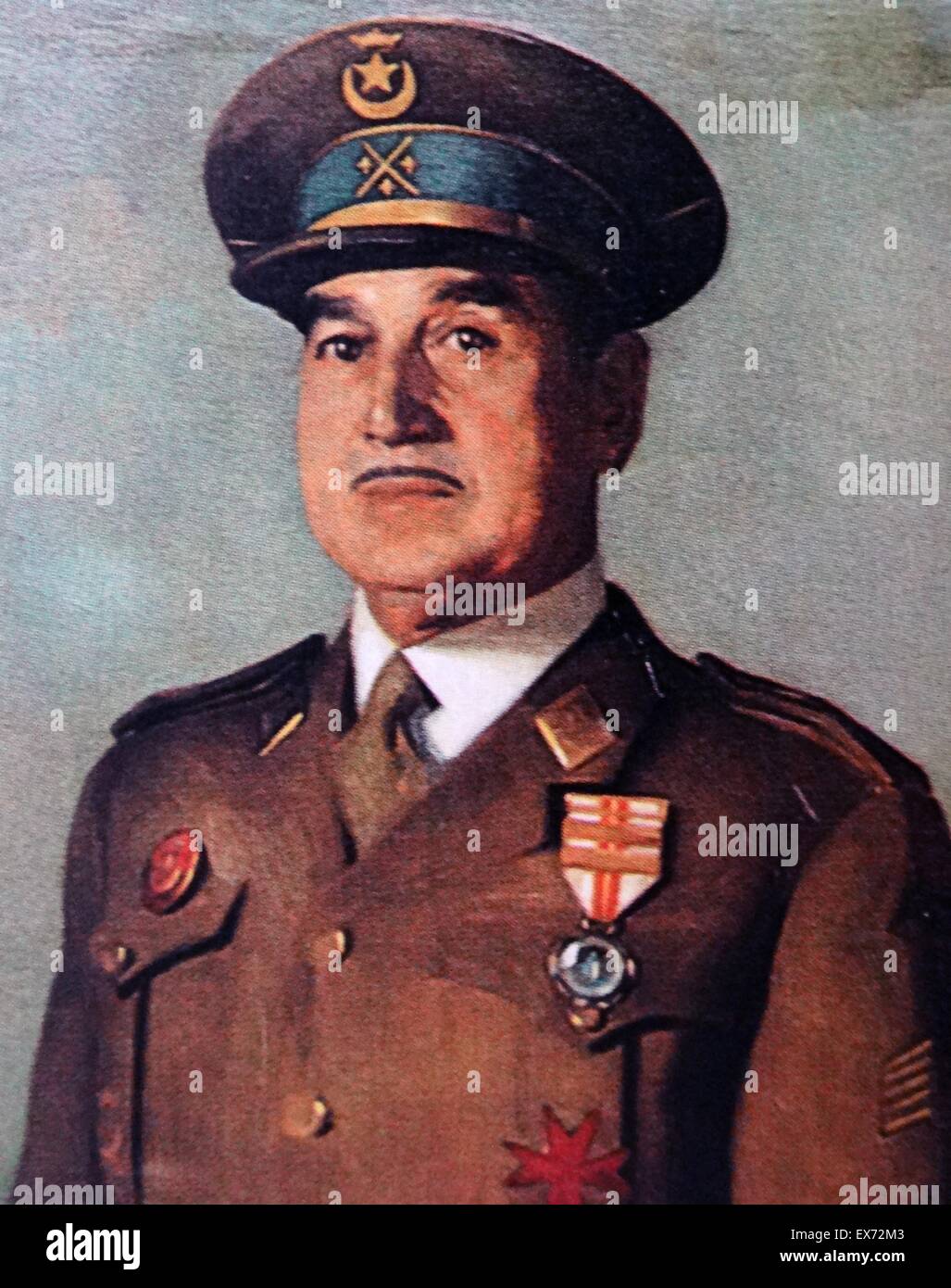 Rafael García Valiño (1898 – 1975) spanischer general, die der ersten Division von Navarra, befahl, kämpfte er in Teruel und in der Kampagne von Aragon die republikanische Zone in zwei schneiden. Stockfoto