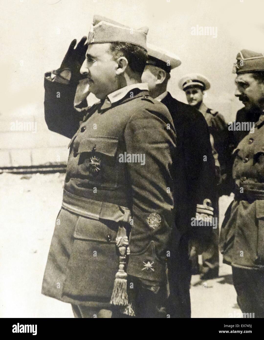 Spanischer Nationalist, General Franco im spanischen Bürgerkrieg
