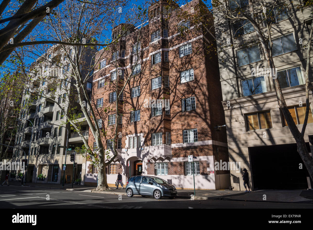 Wohnungsbau-Blöcke, Potts Point, Sydney, Australien Stockfoto
