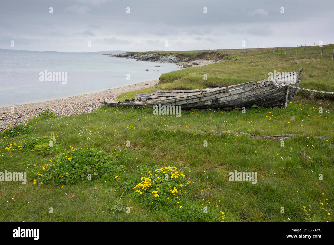 Kleine Bucht, Fetlar, Shetlands Stockfoto