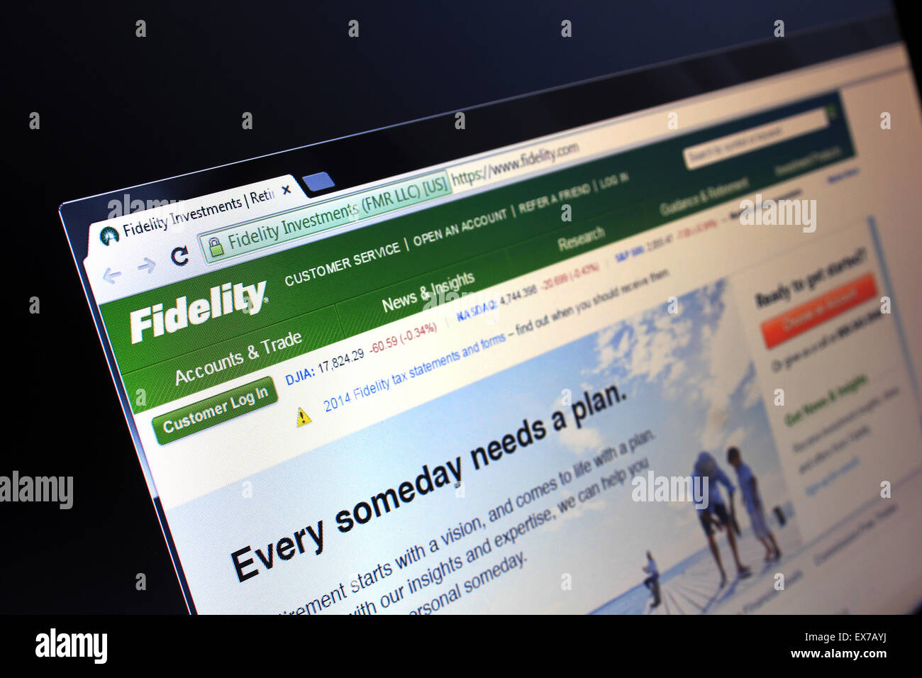 Fidelity.com Stockfoto