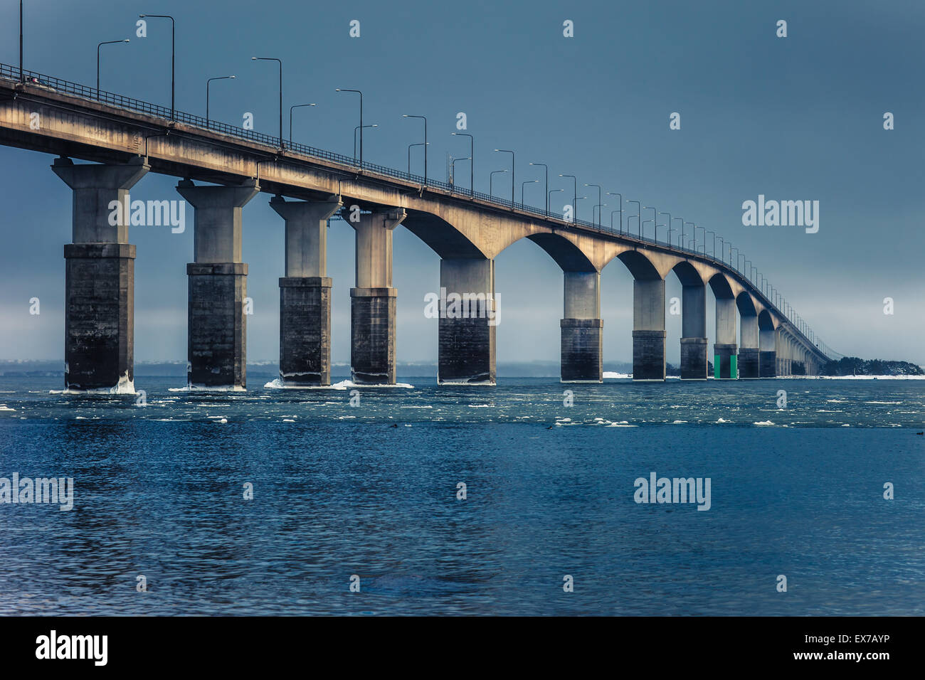 Der Öland-Brücke in Schweden Stockfoto