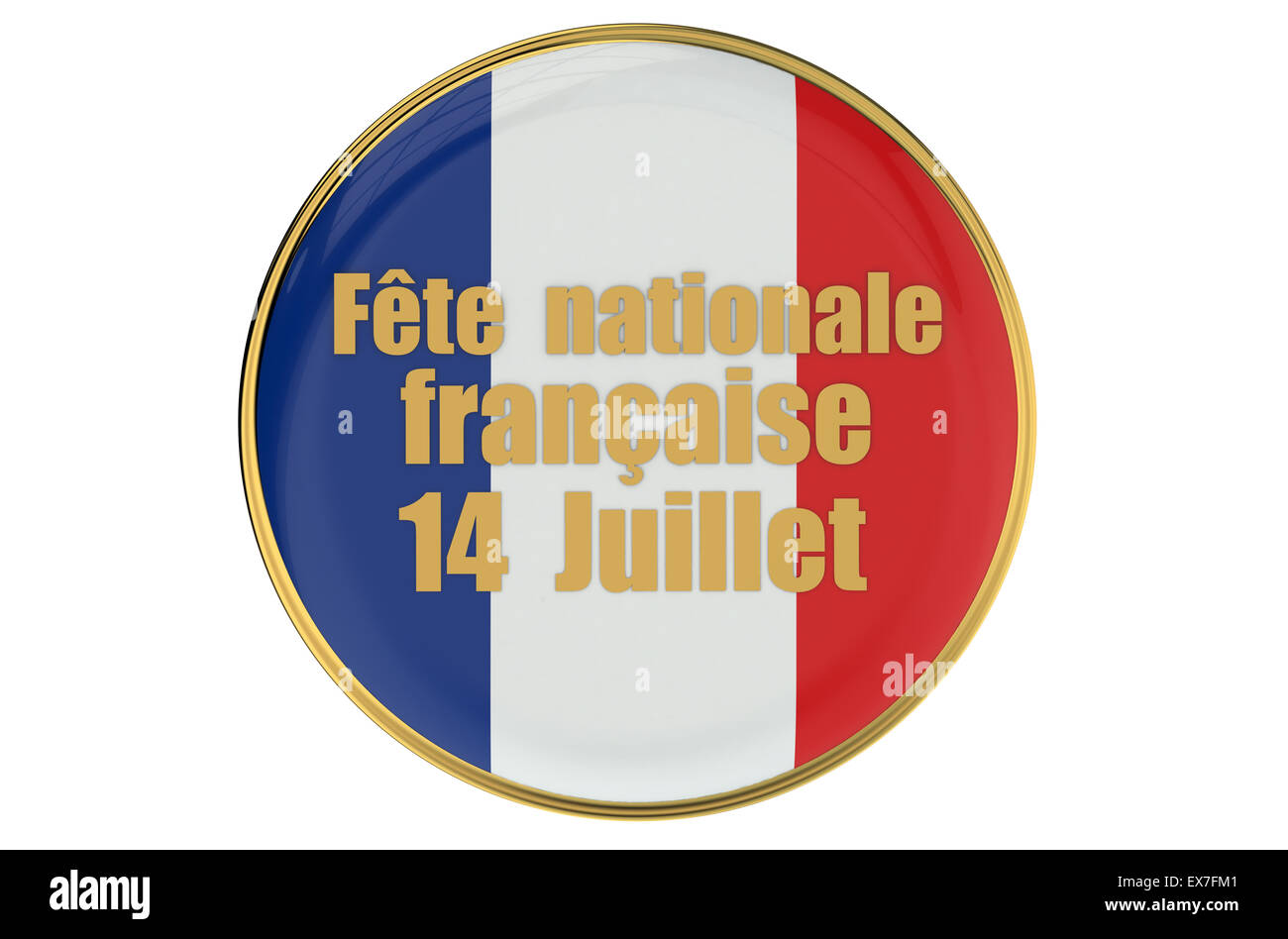 Meuterei auf der Astral - der französische Nationalfeiertag-Konzept Stockfoto