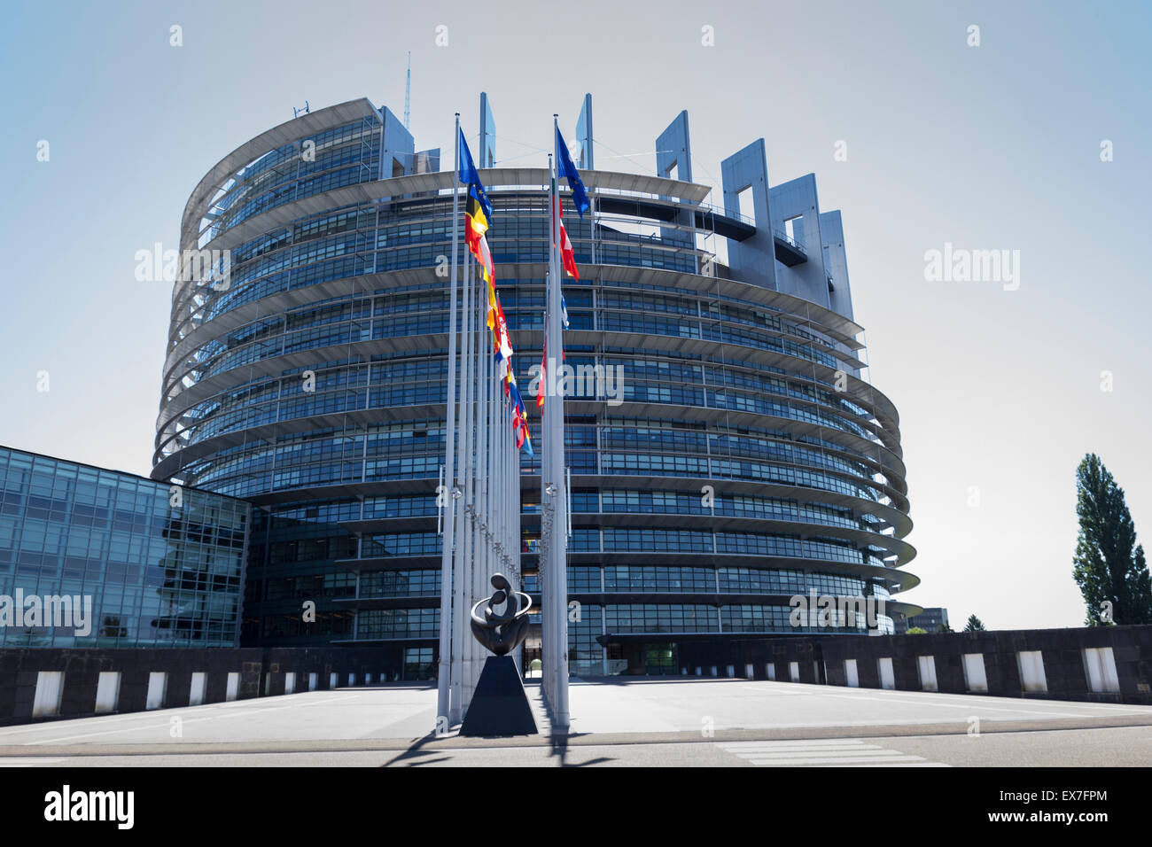 Europäischen Parlamentsgebäude in Straßburg Stockfoto