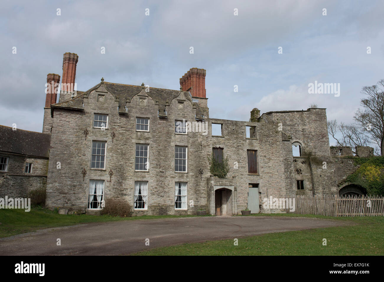 Heu-Burg in Hay-on-Wye, Mitte Wales. Stockfoto