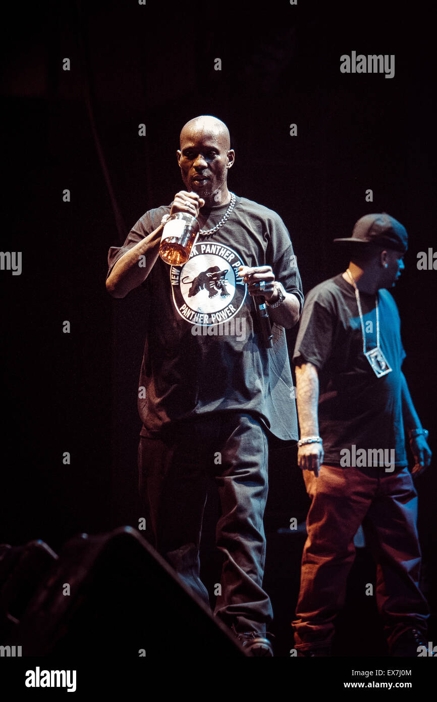 Moskau, Russland - 18. September 2014: Konzert des berühmten Rapper Earl Simmons bekannt als DMX in Glavclub (jetzt Yotaspace) Nachtclub Stockfoto