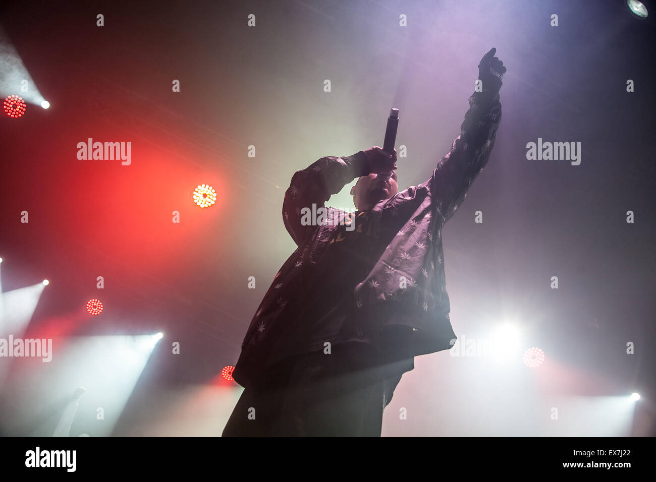 Moskau, Russland - 20. Februar 2014: Konzert des Dubstep Hip-Hop-Band Schmiere D.O.D im Ray nur Arena Club Stockfoto