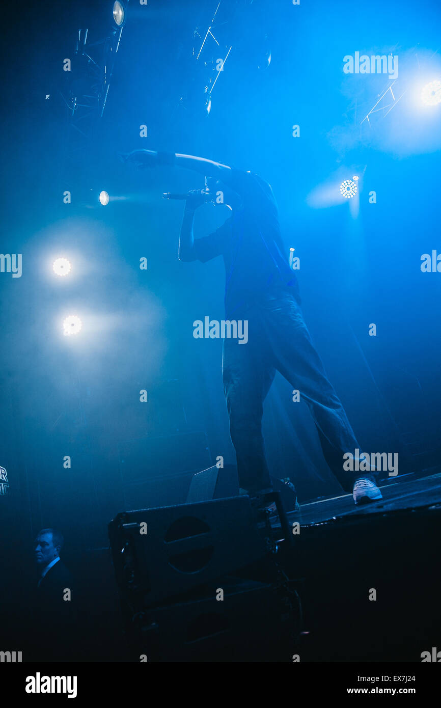 Moskau, Russland - 20. Februar 2014: Konzert des Dubstep Hip-Hop-Band Schmiere D.O.D im Ray nur Arena Club Stockfoto