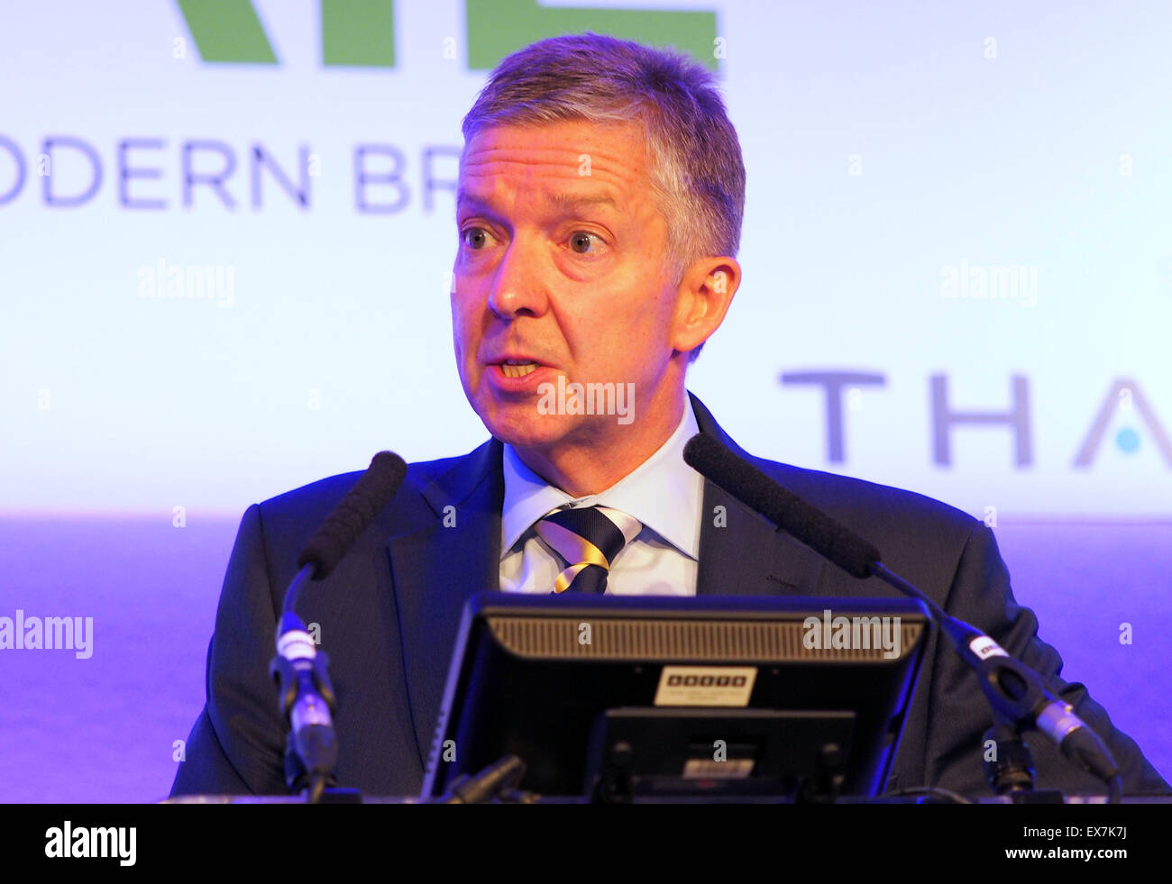 Mike Brown, Geschäftsführer der Londoner U-Bahn und Eisenbahn. Von morgen Rail Conference Stockfoto