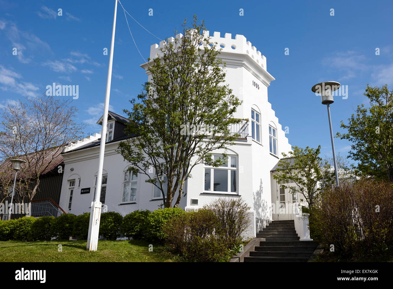 Reykjavik Arts Festival Gebäude Haus Gimli Island Stockfoto