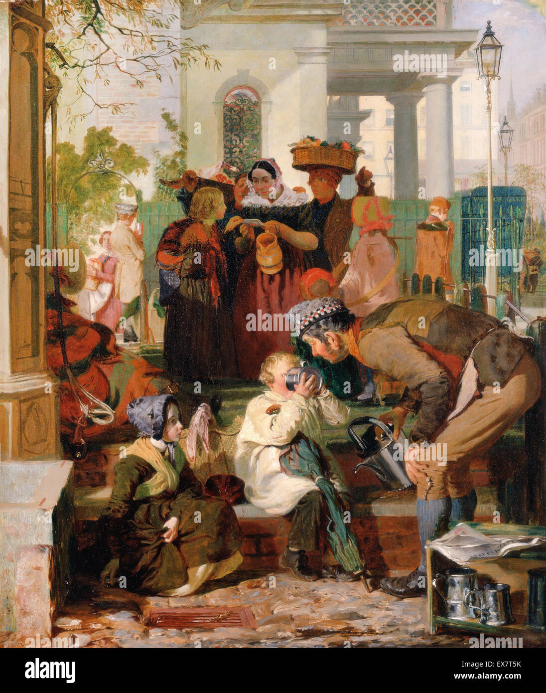 Robert Hannah, erfrischend die müden. Ca. 1847. Öl auf Leinwand. Yale Center for British Art, New Haven, USA. Stockfoto