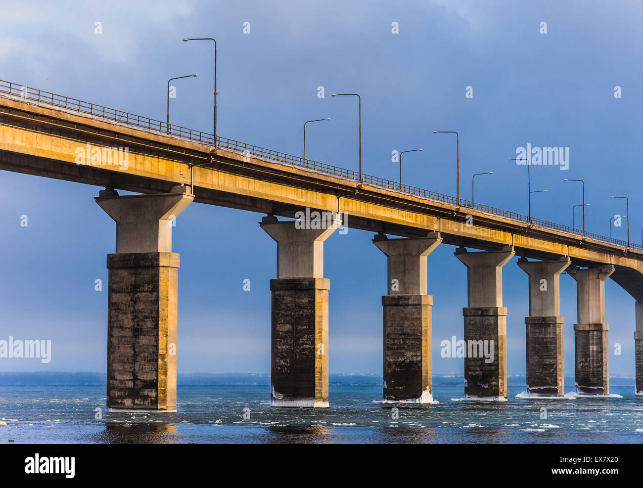 Die Insel Öland-Brücke zwischen Kalmar und Öland, Schweden Stockfoto