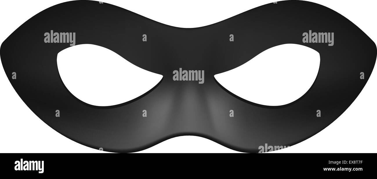 Augenmaske in schwarzen design Stock Vektor