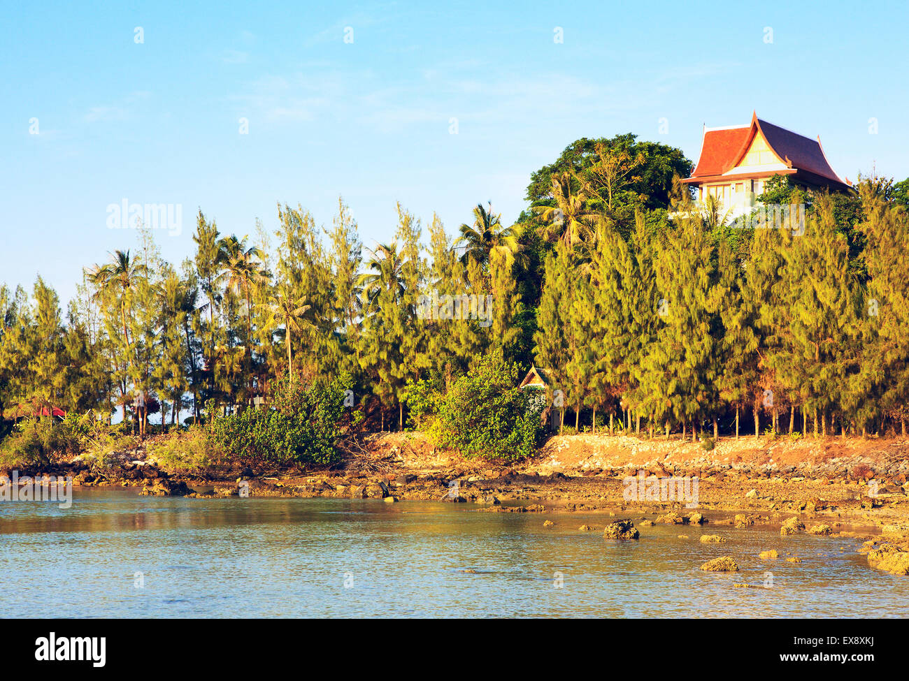 schönen Abend am Strand, Samui, thailand Stockfoto