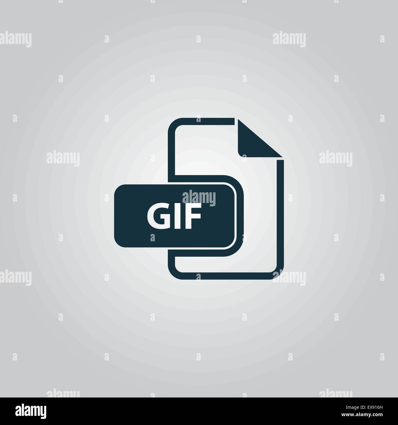 GIF Bild-Datei-Erweiterung-Symbol. Stock Vektor