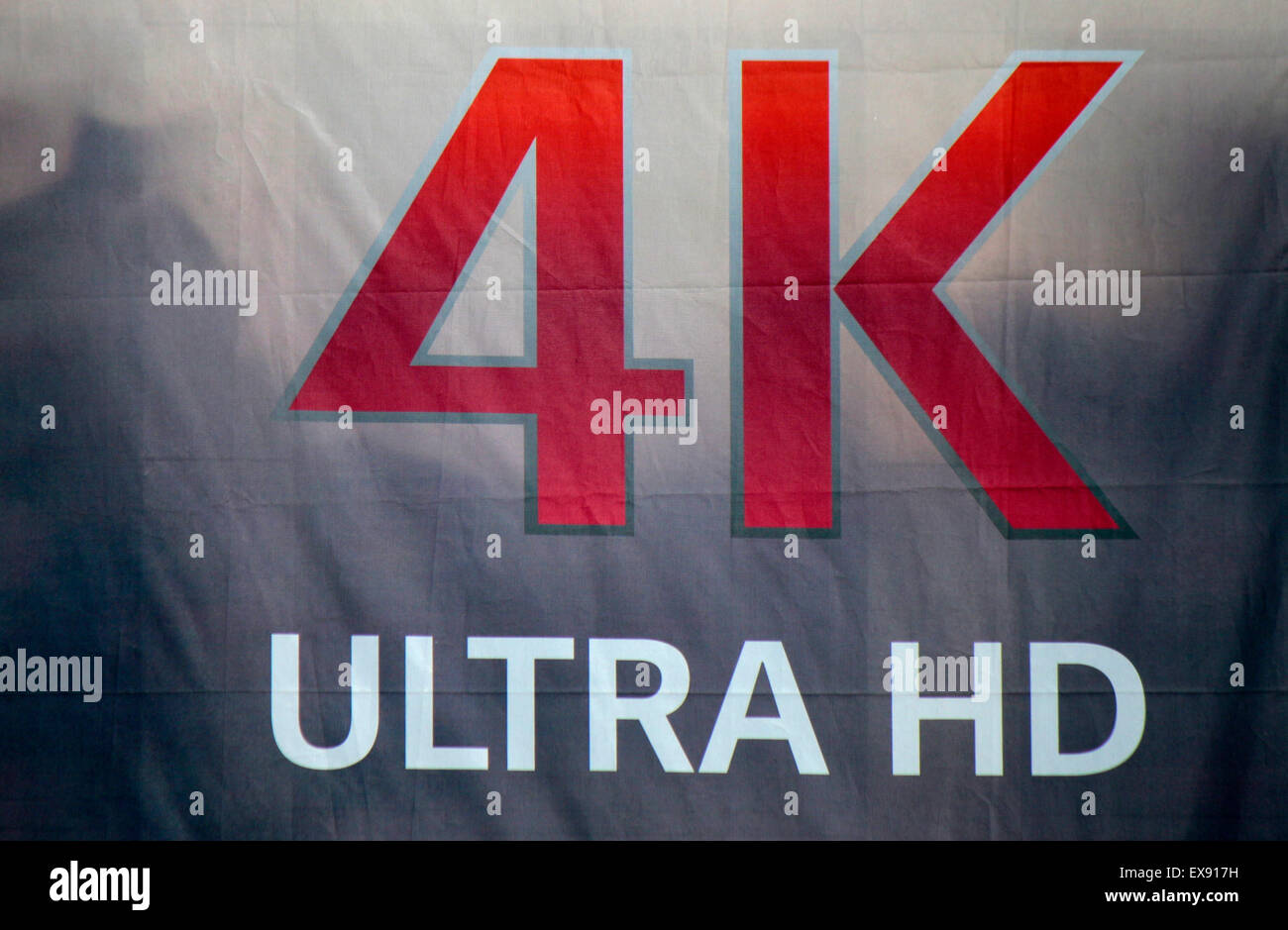 Markennamen: "4 K Ultra HD", Berlin. Stockfoto