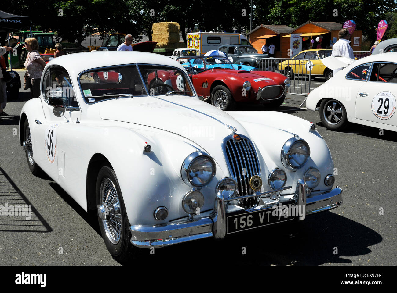 Jaguar XK140 Le Mans-Sportwagen Stockfoto