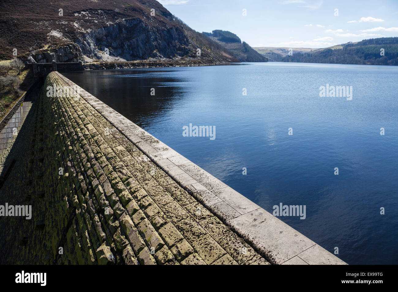 Caban Coch Reservoir, Elan-Tal, Powys, Wales Stockfoto