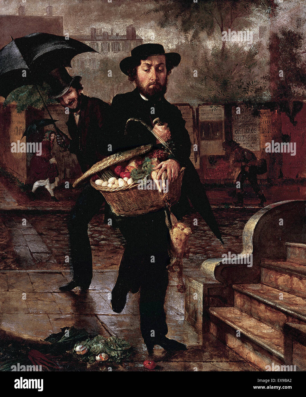 Lilly Martin Spencer Young Mann, zuerst Marketing Stockfoto