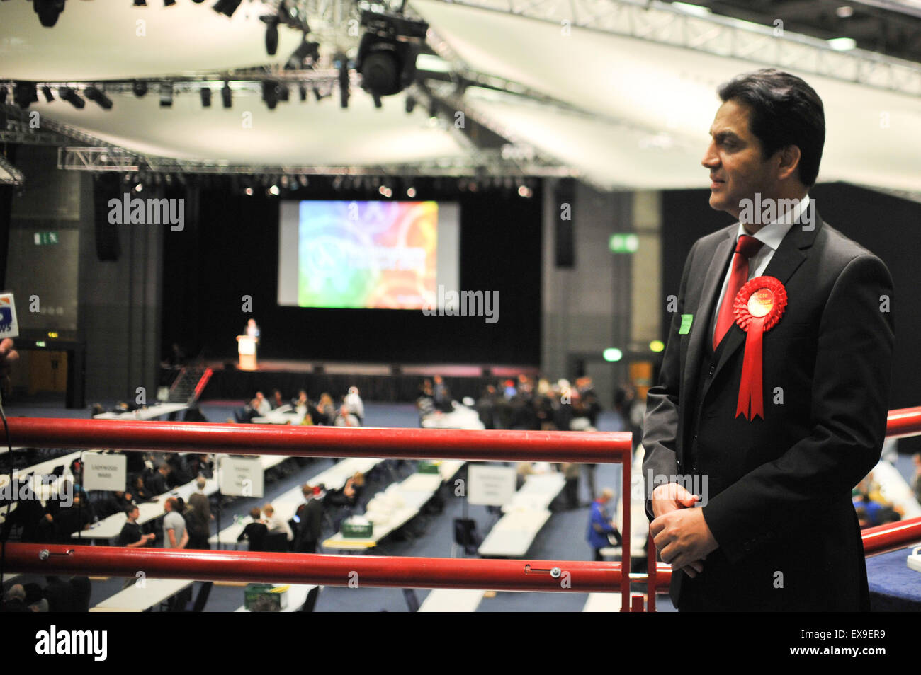 Birmingham Stadtrat Wahlen Graf 2015 Mitwirkende: Shafique Shah (Labour Bordesley grün) wo: Birmingham, Vereinigtes Königreich bei: 8. Mai 2015 Stockfoto