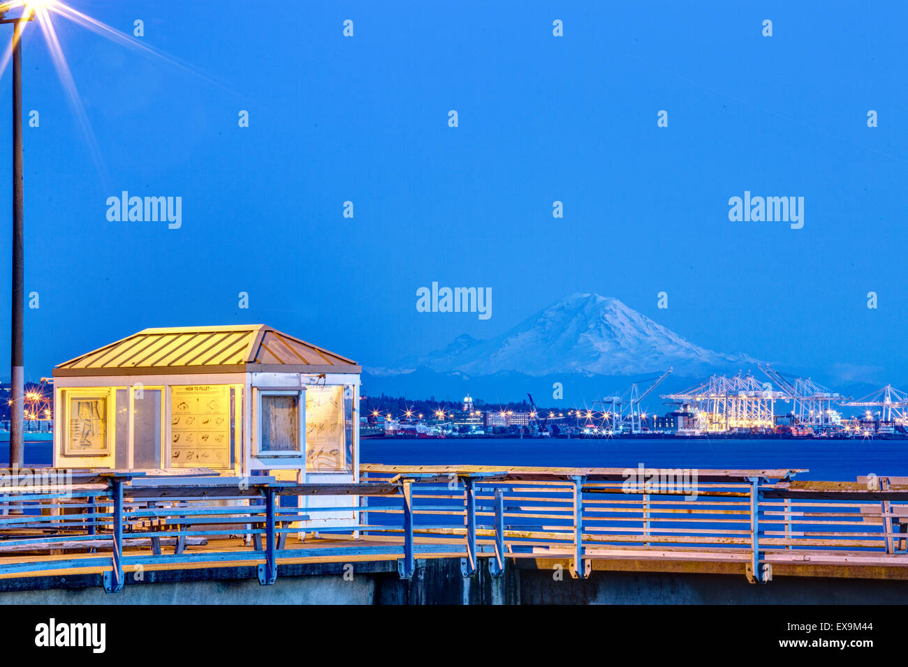 Angeln Shack Mt Rainier Seattle Stockfoto