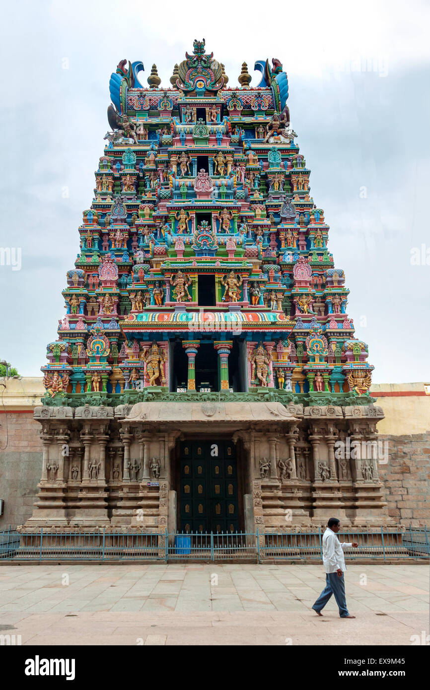 Sri Madurai Meenakshi Amman Tempel Stockfoto
