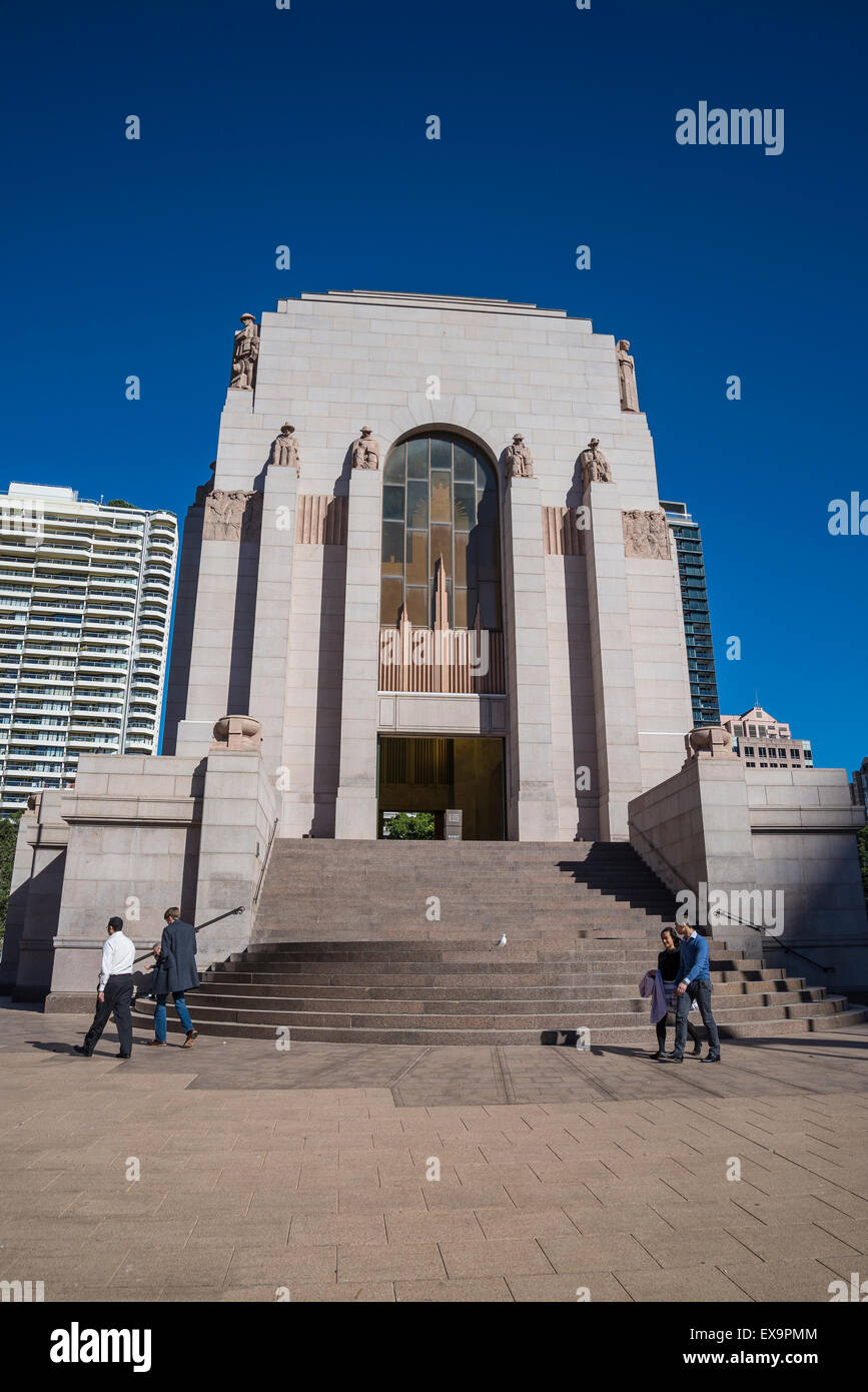 ANZAC War Memorial, Hyde Park, Sydney, Australien Stockfoto