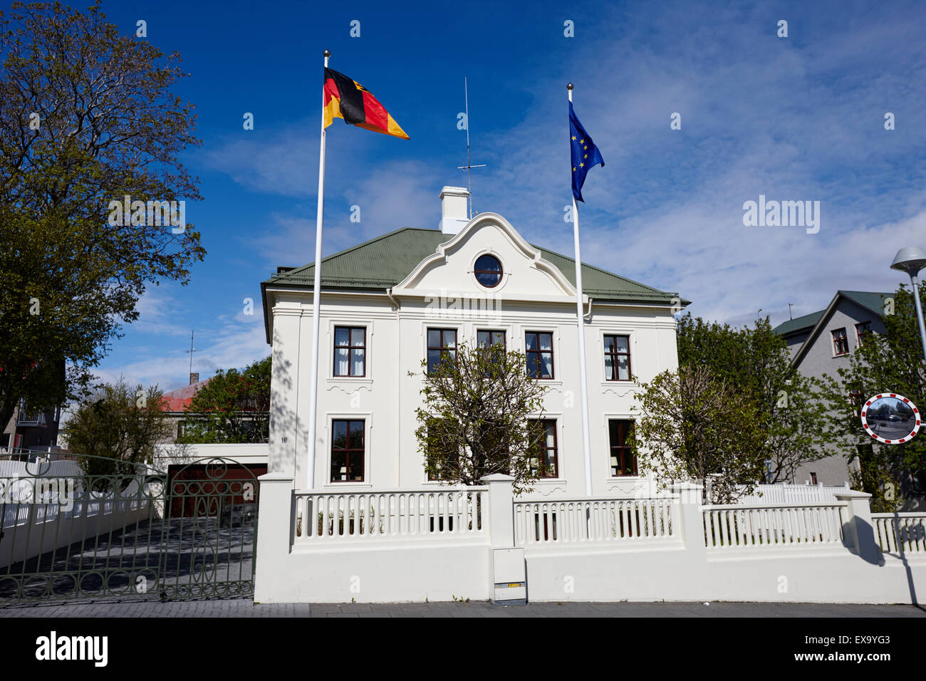 deutscher Botschafter Haus in Reykjavik Island Stockfoto