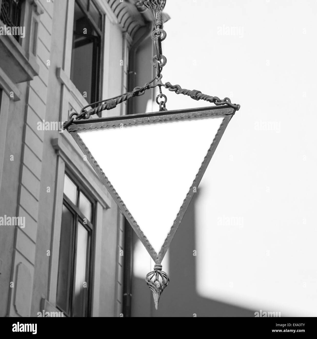 Dreieck Hotelschild geeignet als Frame oder Grenze. Stockfoto