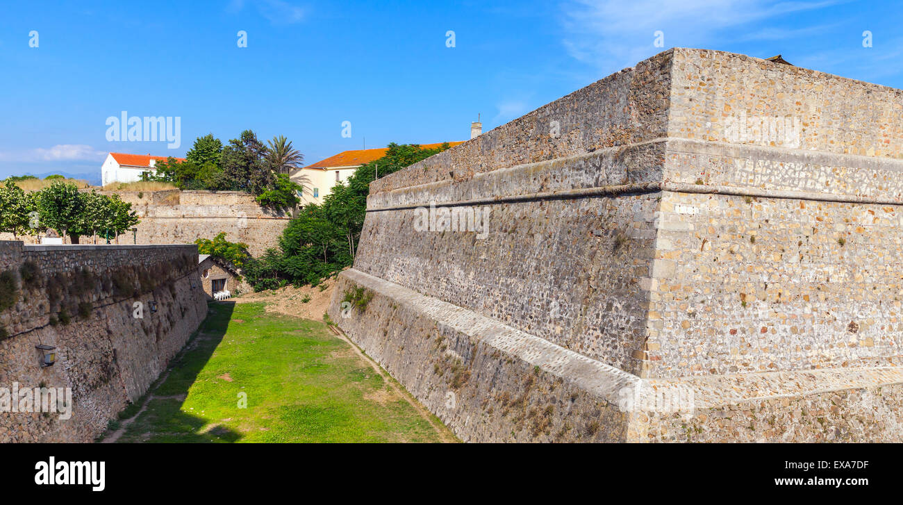 Ajaccio, La Citadelle. Alte steinerne Festung. Korsika, Frankreich. Beliebtes touristisches Wahrzeichen Stockfoto