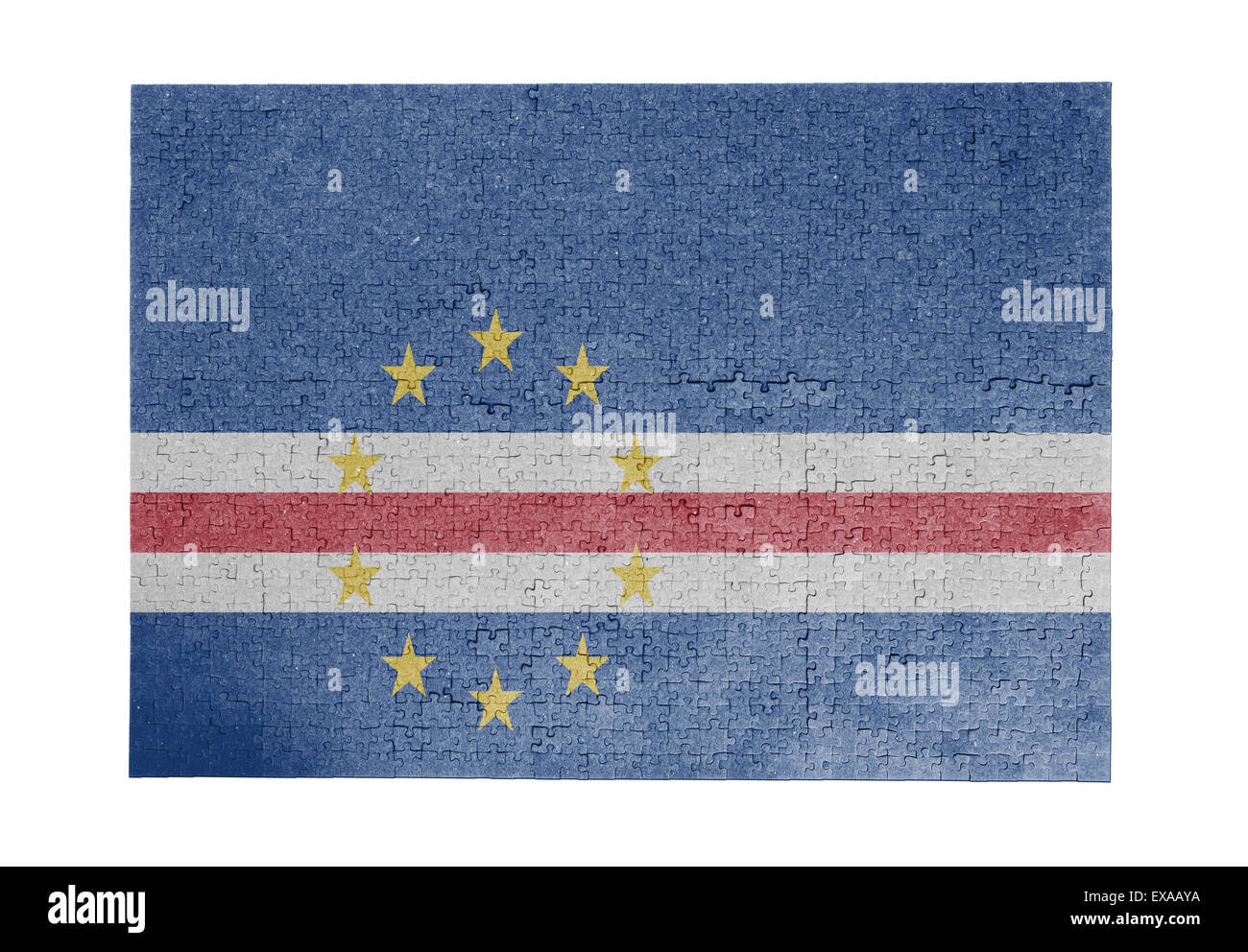 Große Puzzle von 1000 Stück - Flag - Kap Verde Stockfoto
