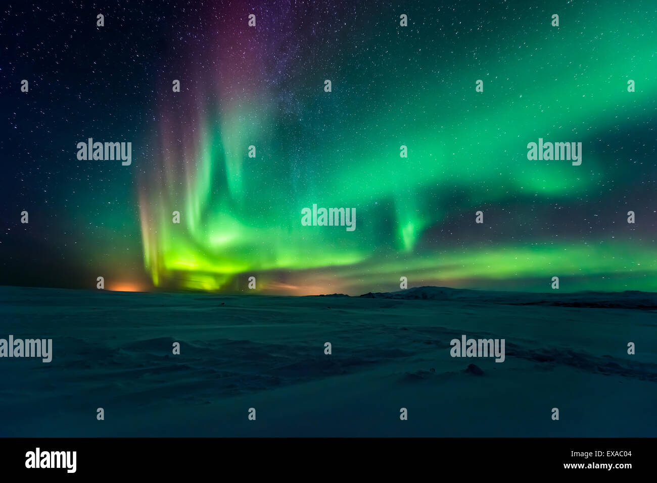 Aurora Borealis, Nordlicht Stockfoto