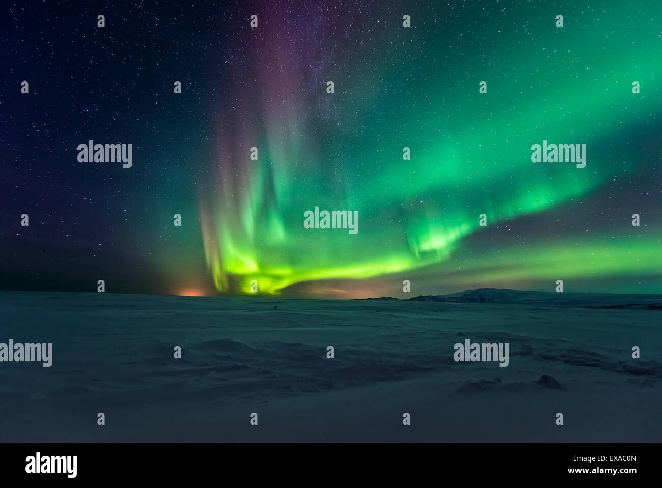 Aurora Borealis, Nordlicht Stockfoto