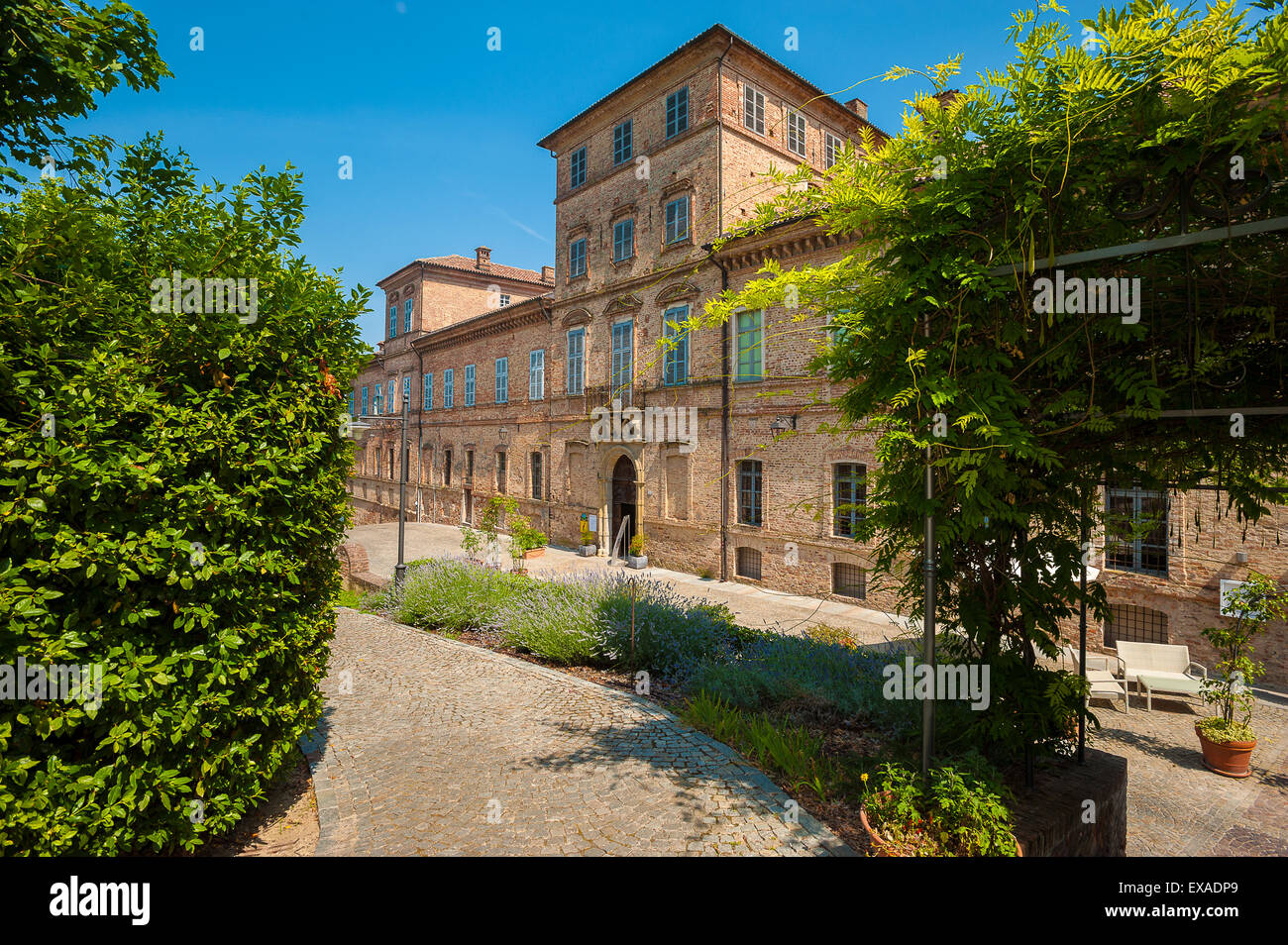 Italien-Piemont-Langhe und Roero World Heritage Magliano Alfieri Schloss Stockfoto