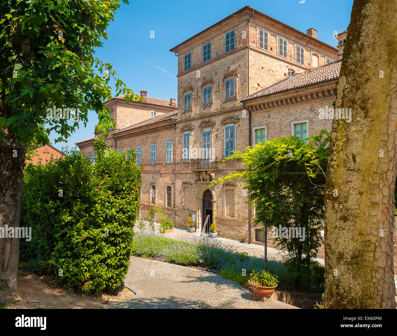 Italien-Piemont-Langhe und Roero World Heritage Magliano Alfieri Schloss Stockfoto