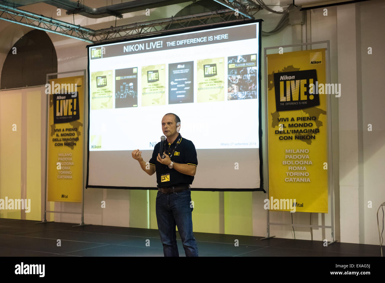 Mailand, Italien SEPTEMBER 27 Nikon Leben in Mailand am 27